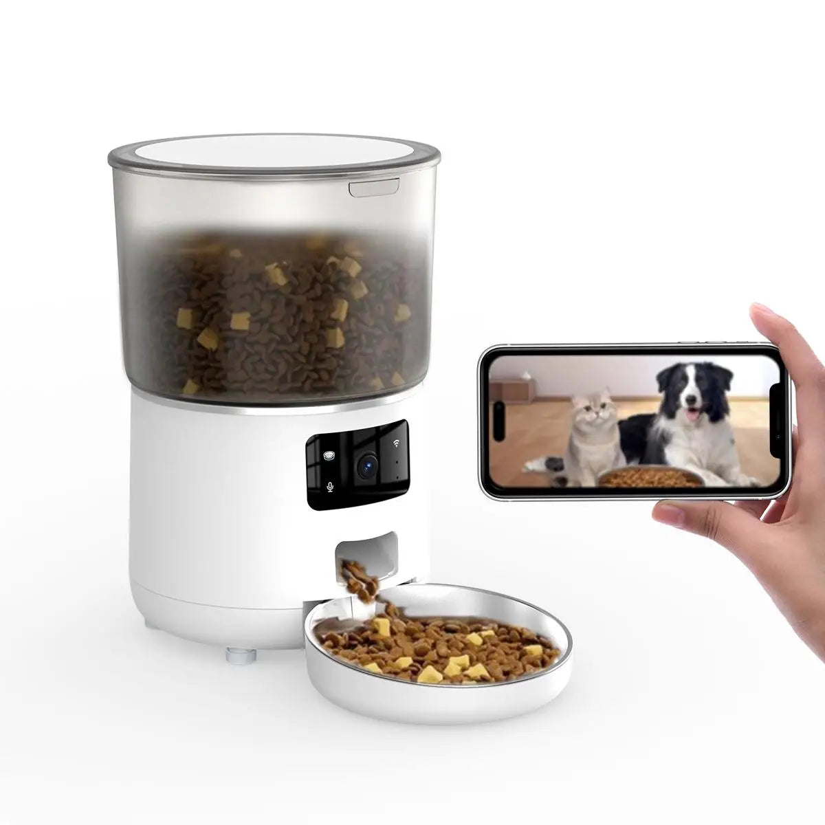 NPET Automatic Cat Feeder With Camera And Night Vision