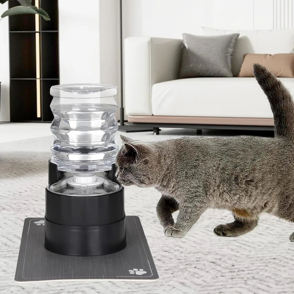 Automatic Cat Water Dispenser With Stainless Steel Bowl