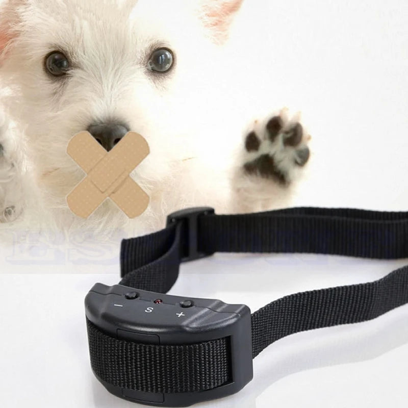 Electric Anti Bark Collar For Dogs Training Tool Indoor Outdoor
