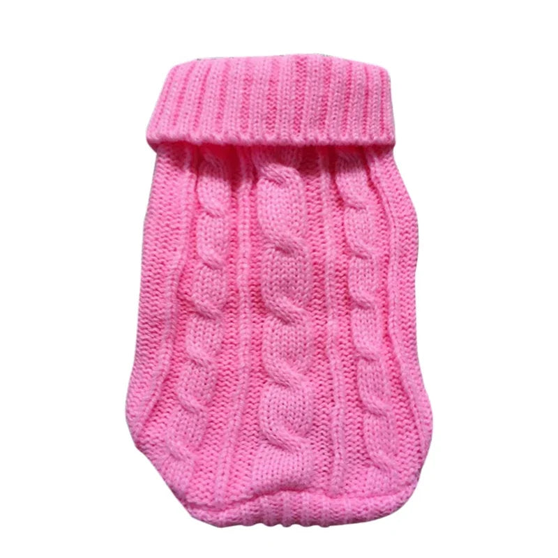 Cozy Winter Knitted Dog and Cat Sweater Coat