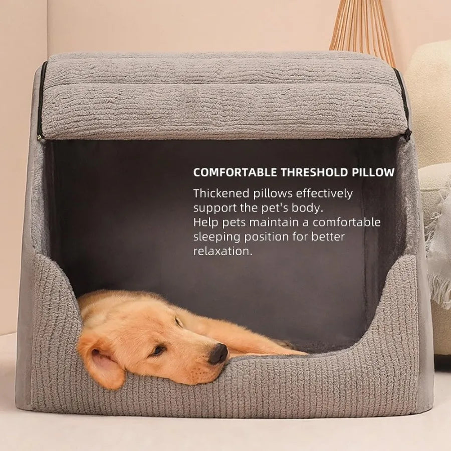 Extra Large Dog Bed Featuring EnhancedUltraSoft MemoryFoam Cushion And NonSlippery