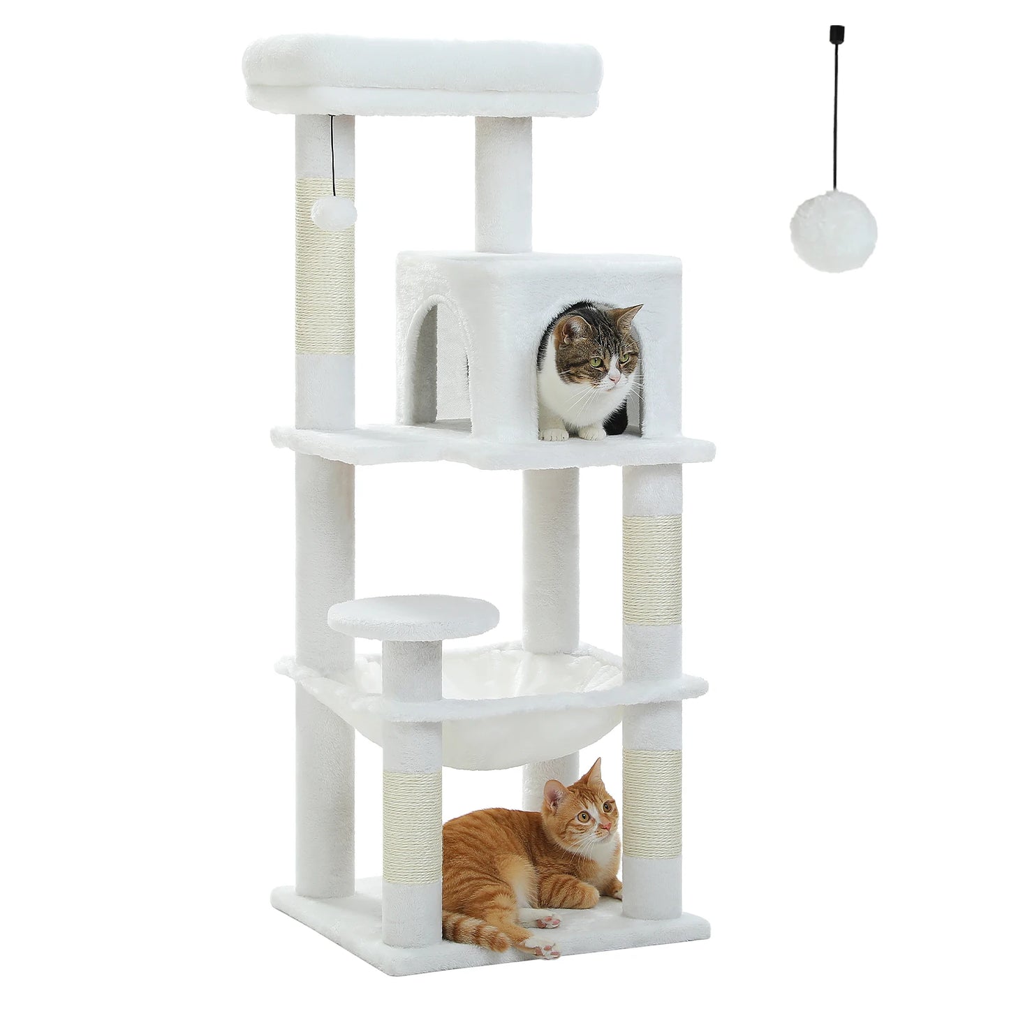 PETEPELACN Cat Tree Indoor 5 Level Tower With Metal Frame