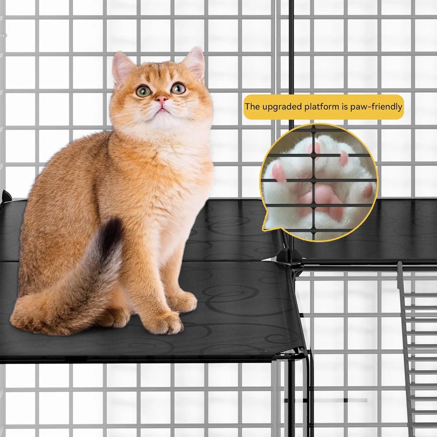 LARGE CAT CAGE INDOOR KITTEN ENCLOSURE DIY PLAYPEN CATIO HAMMOCK FOR ONE TO FOUR CATS