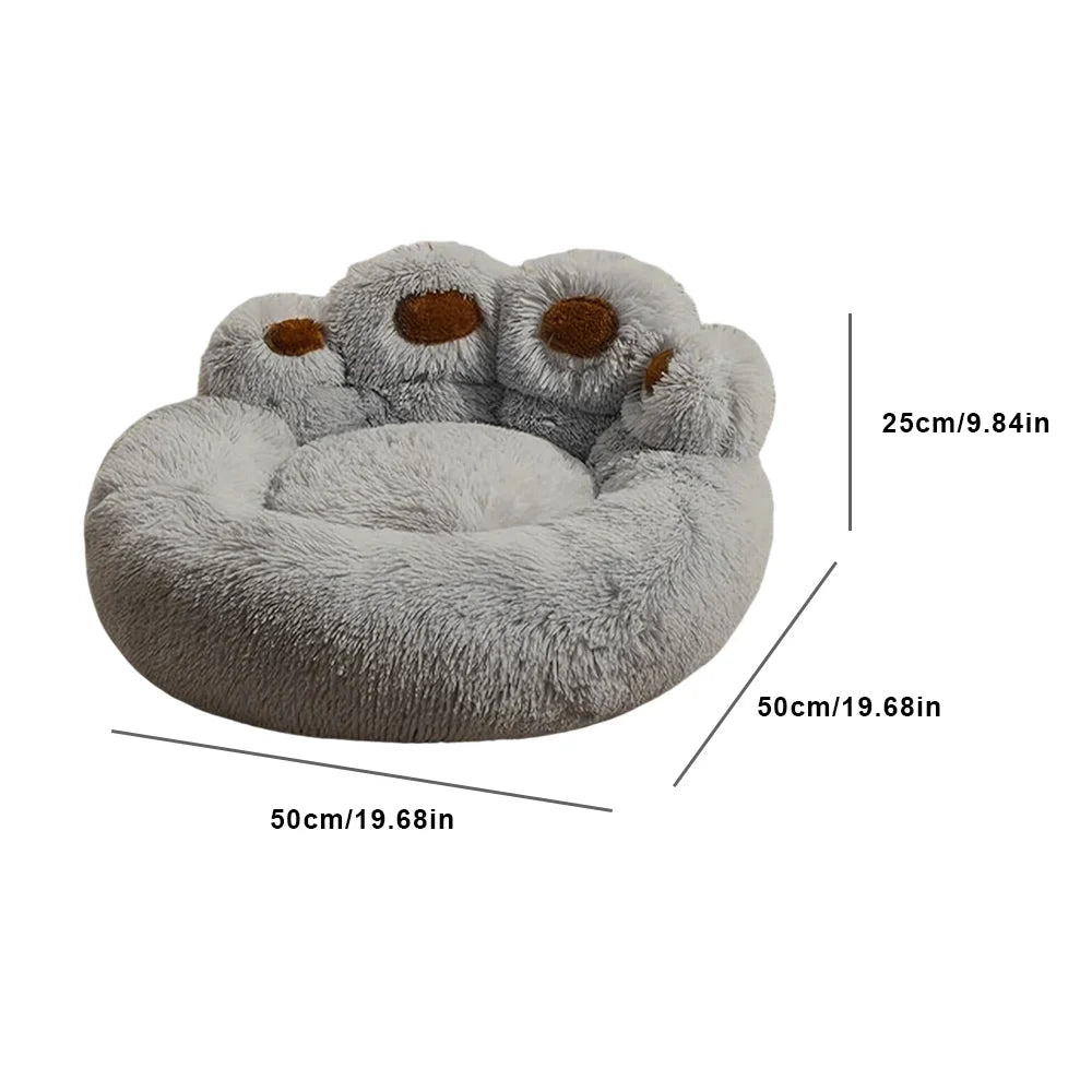 NONECN Fluffy Dog Bed Sofa Kennel Mat Plush For Pets