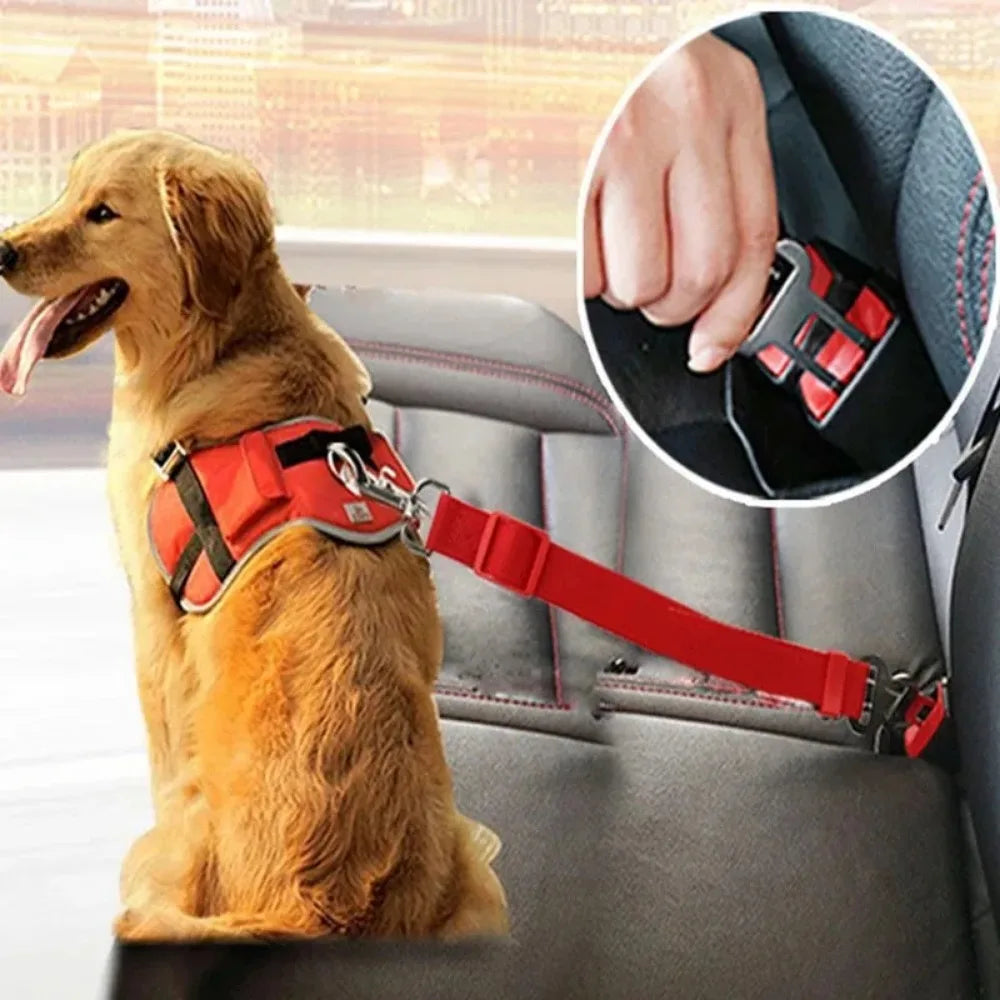 YTYINCN Adjustable Dog Car Seat Belt Harness With Quick Release Clip For Pet Safety