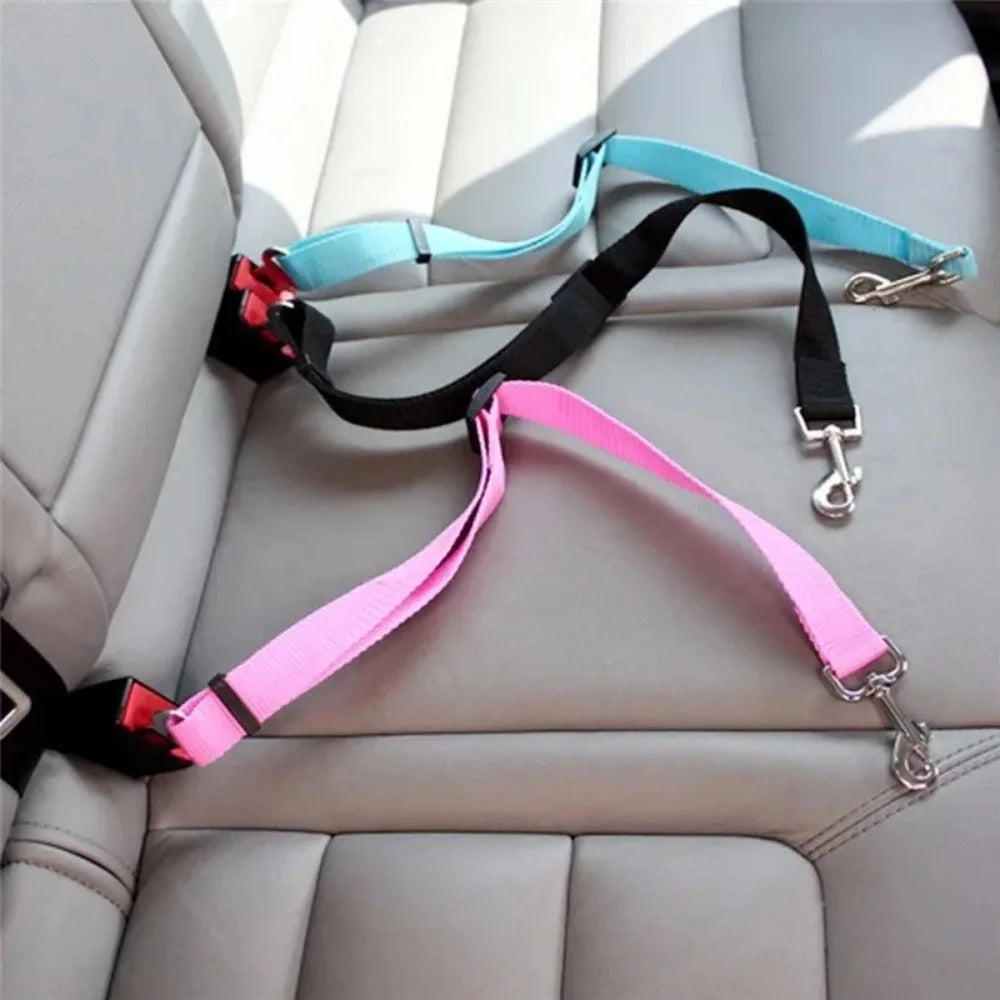 YTYINCN Adjustable Dog Car Seat Belt Harness With Quick Release Clip For Pet Safety