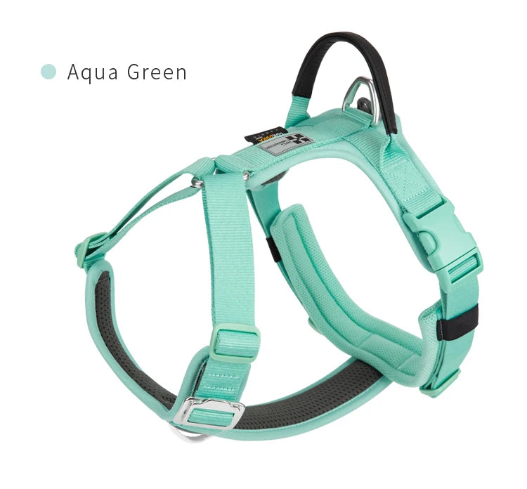 Small Combination No Pull Reflective Dog Harness Vest, Adjustable and Breathable for Outdoor Travel