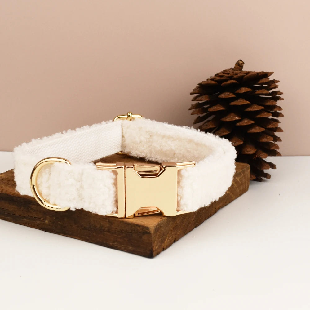 NONECN Luxury Personalized Dog Collar Harness Leash Set