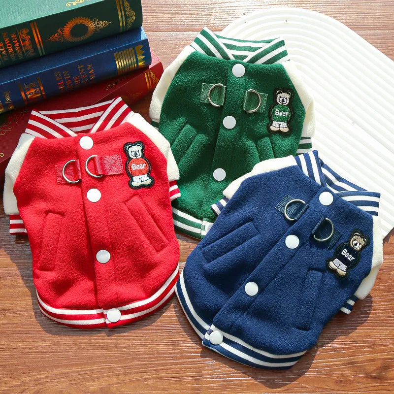 Puppy Coat With D Ring Outdoor Jacket For Dogs