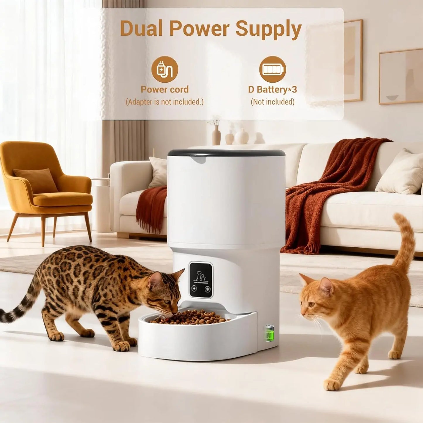 HiMISS Programmable Automatic Pet Feeder With Timer And Portion Control
