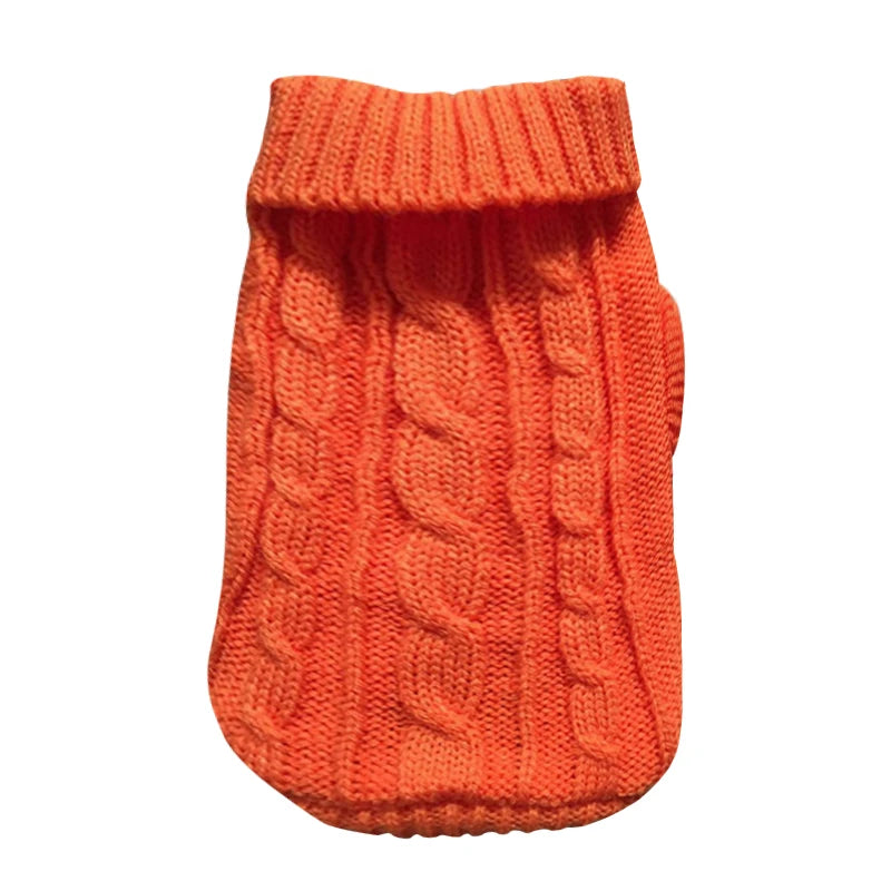 Cozy Winter Knitted Dog and Cat Sweater Coat