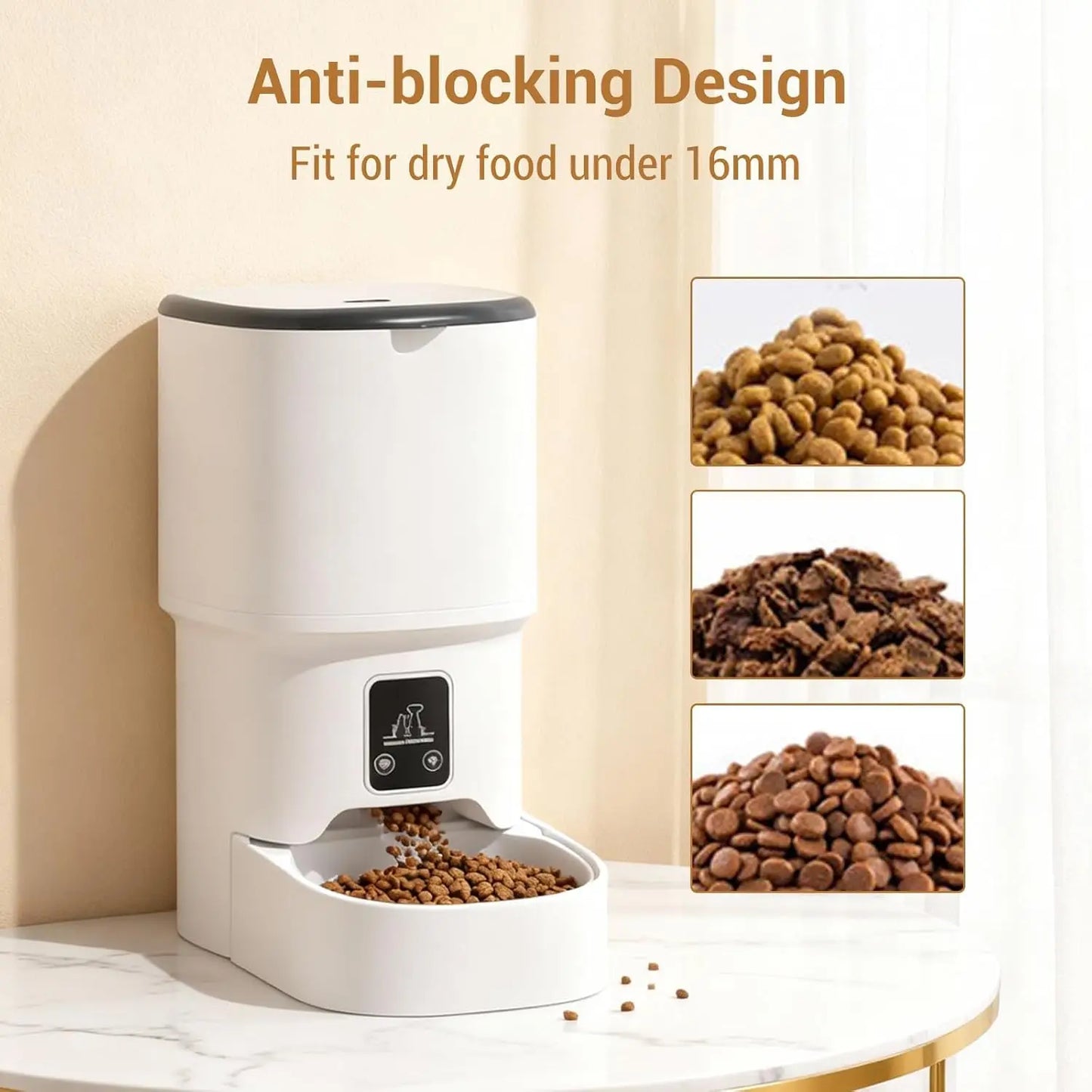 HiMISS Programmable Automatic Pet Feeder With Timer And Portion Control