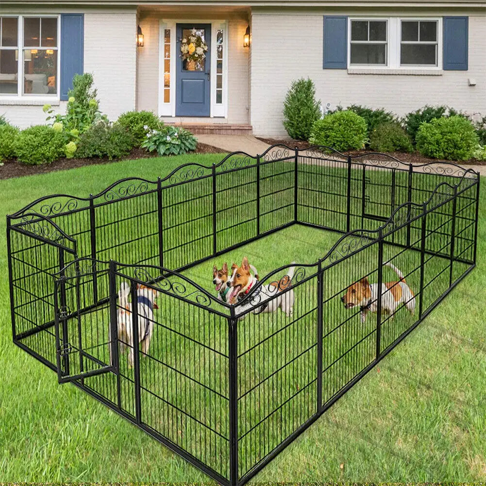 BINGOPAW Dog Playpen Folding Heavy Duty Indoor Outdoor Fence