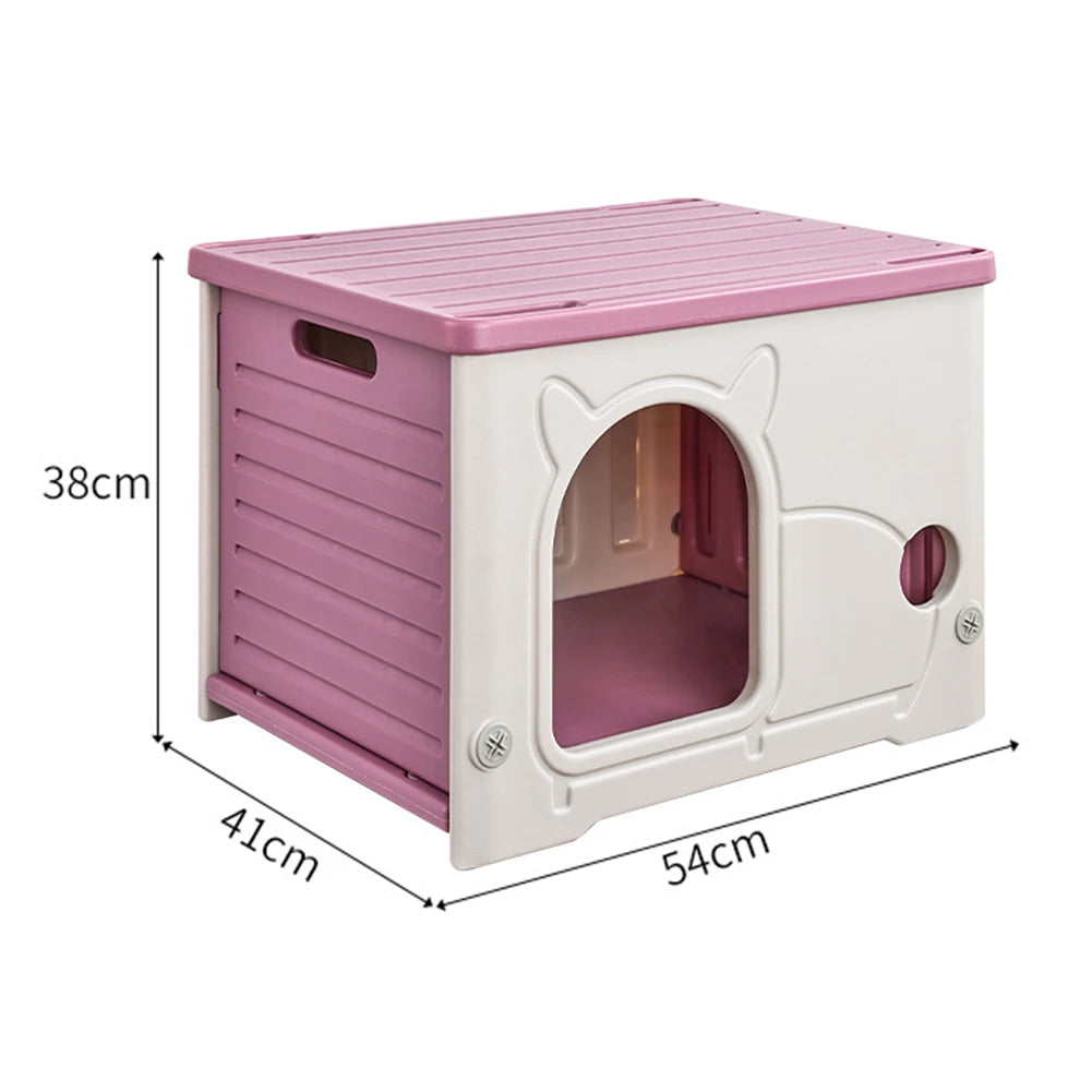 Alloet Outdoor Cat House Weatherproof Cozy Shelter For Small Pets