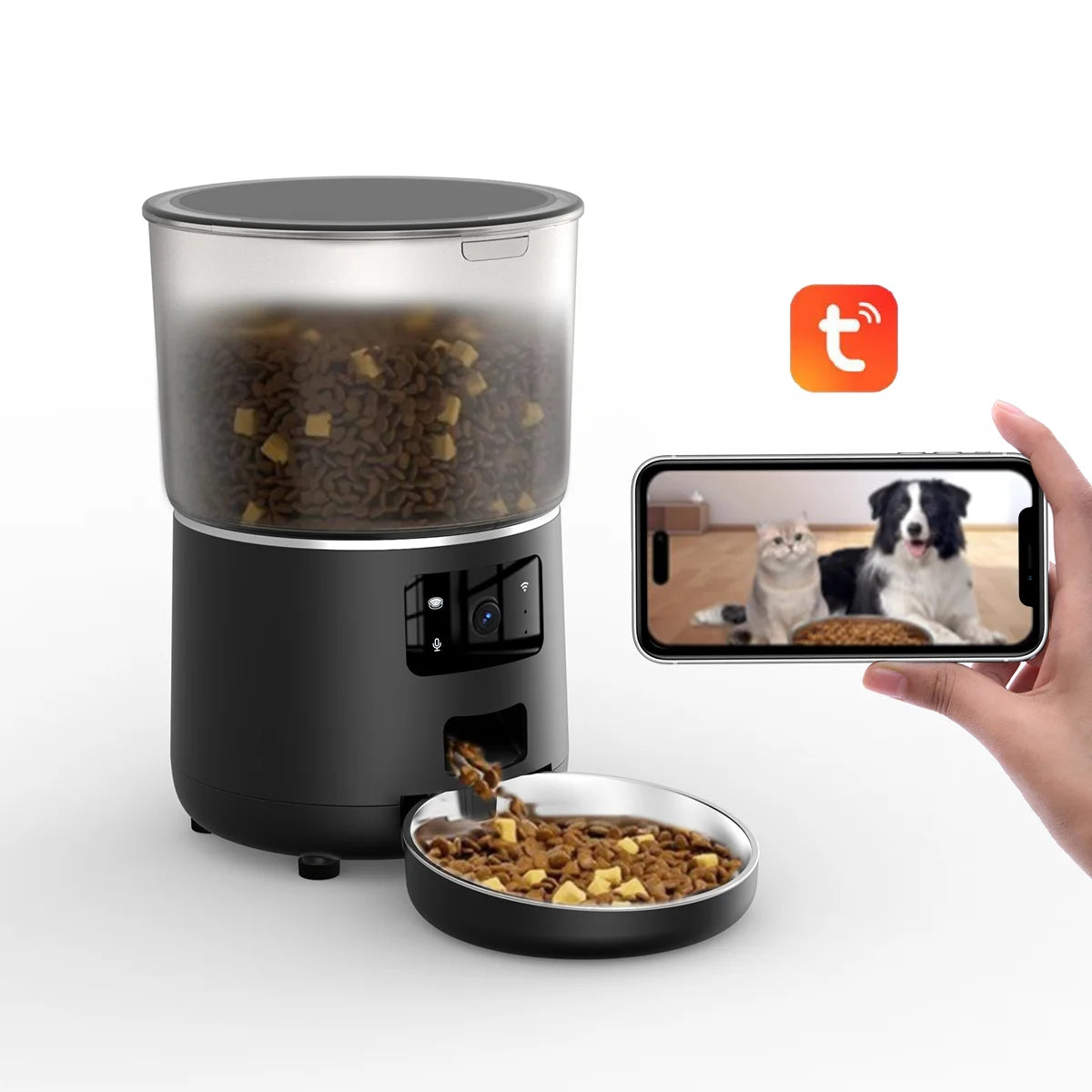 NPET Automatic Cat Feeder With Camera And Night Vision
