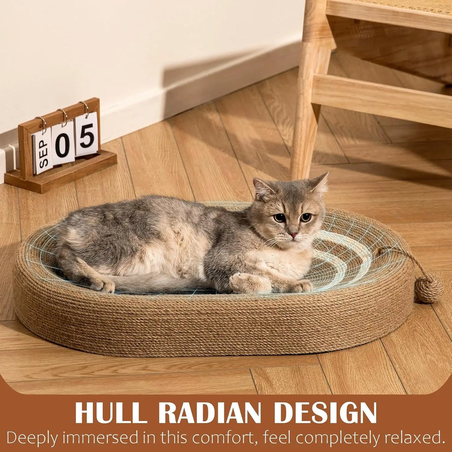CN Cat Scratching Bed Sisal Scratching Pad Indoor Durable Sofa For Cats Premium Quality Eco Friendly