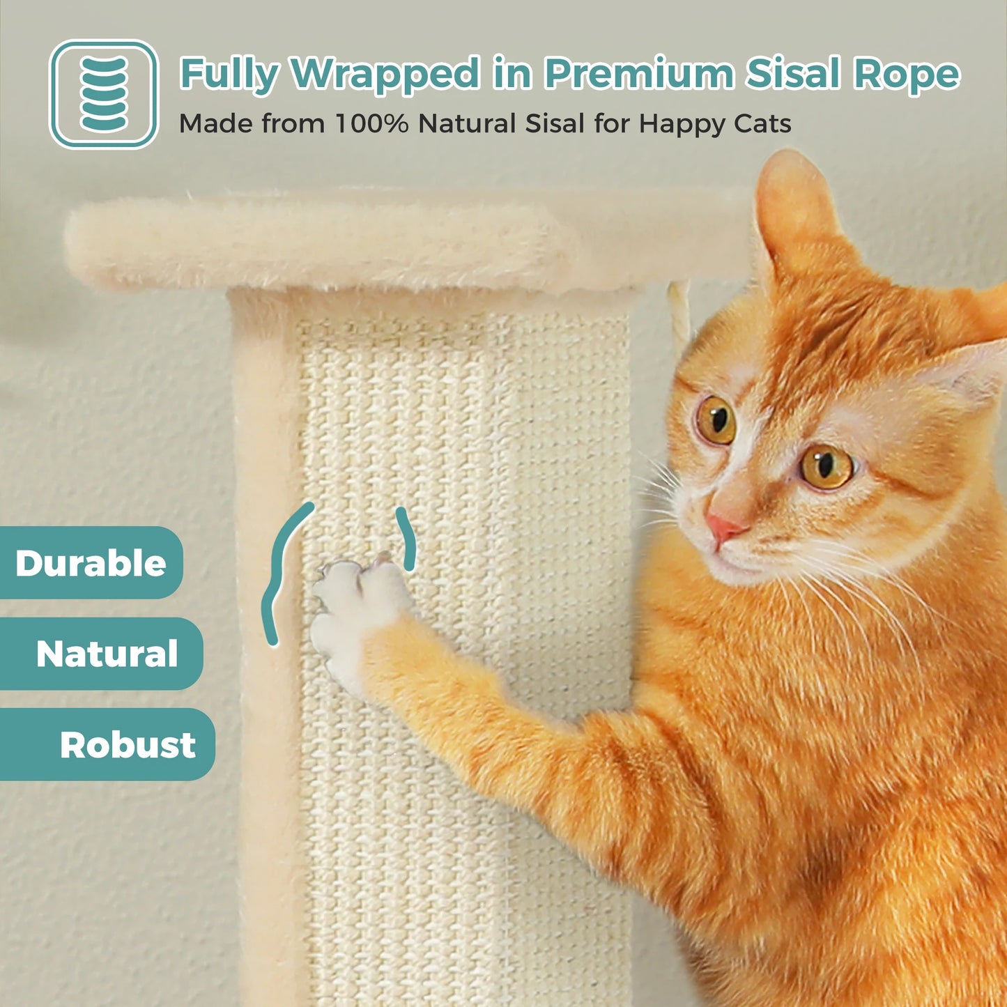 PAWZ Road Cat Scratching Post Indoor Durable Sisal