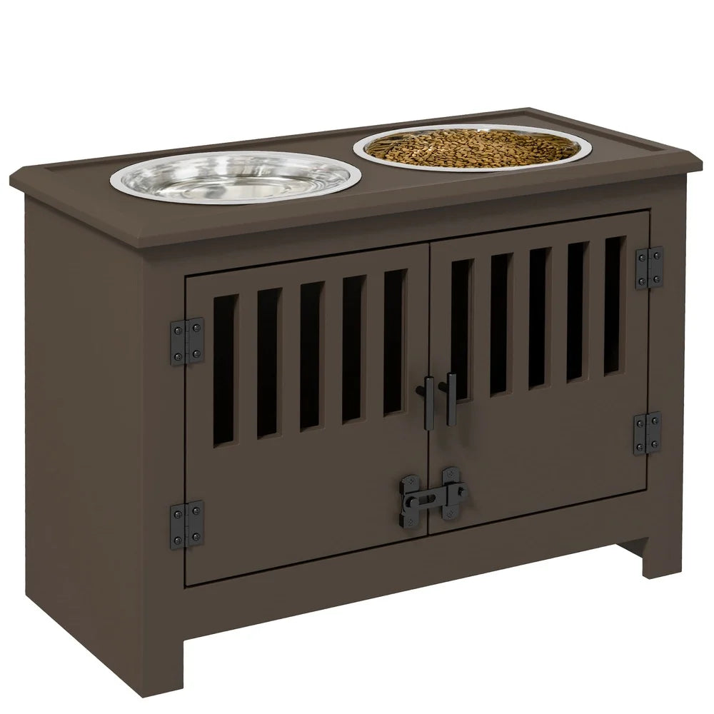 XMSJ Premium Dog Food Storage Cabinet With ErgonomicallyDesigned Feeding Station