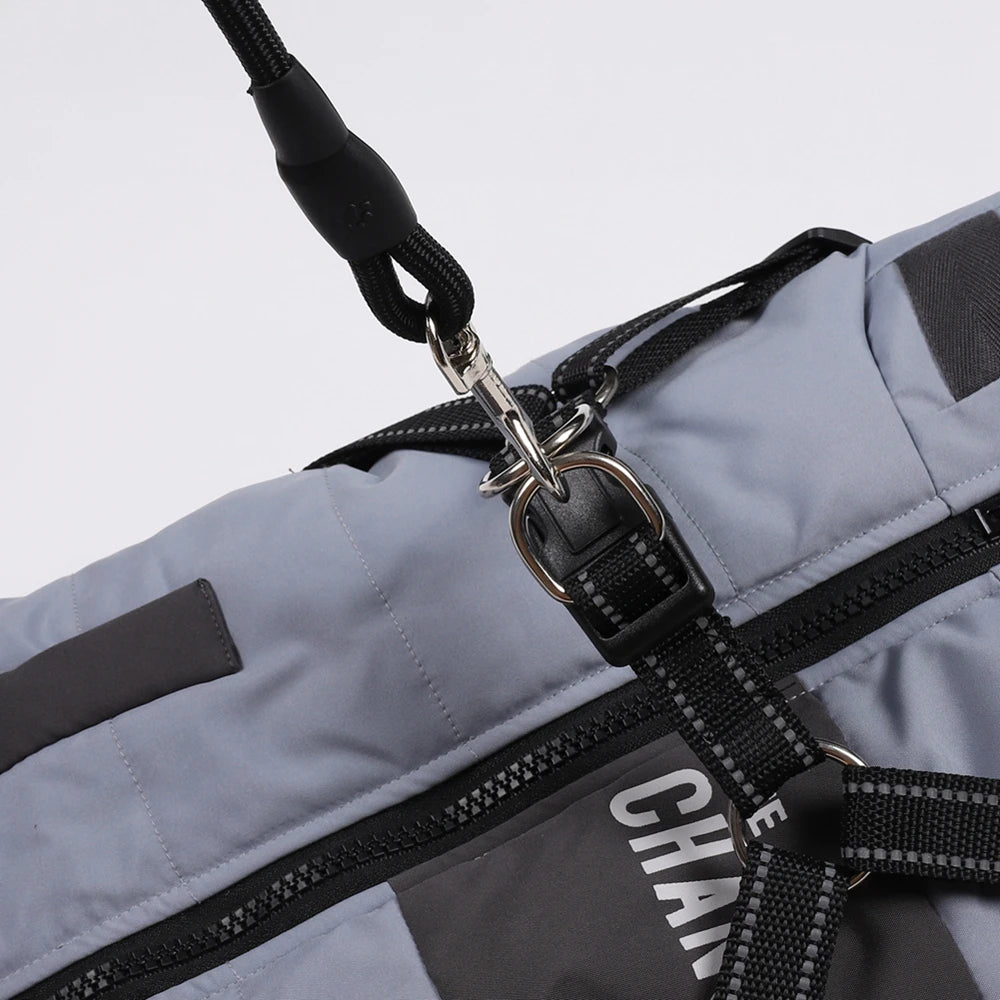 Winter Dog Jacket With Harness Waterproof Coat For Large Breeds