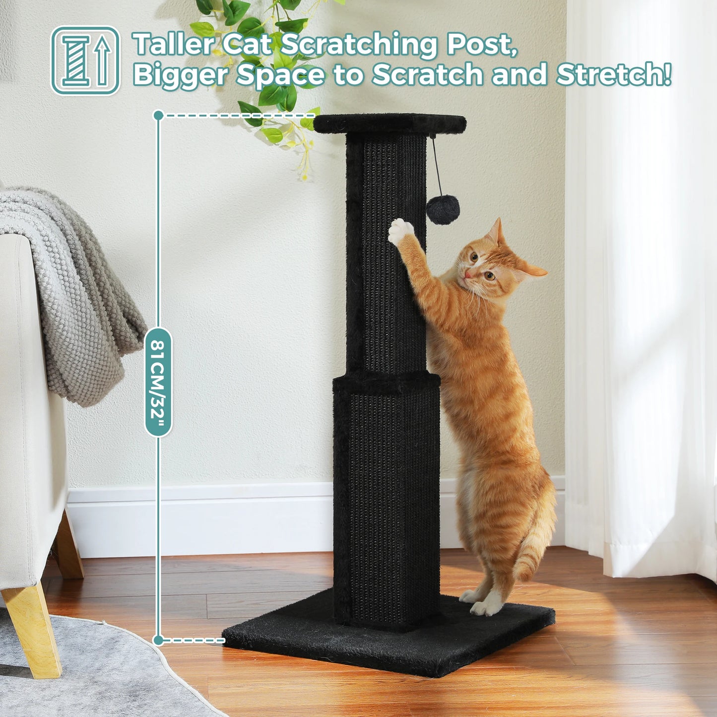 PAWZ Road Cat Scratching Post Indoor Durable Sisal