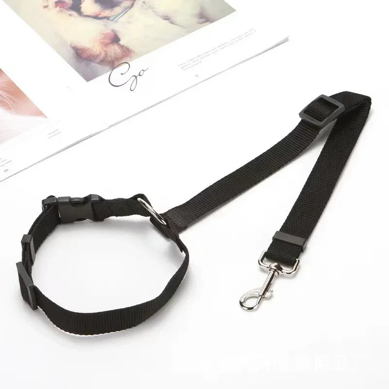 Nylon Two In One Pet Car Seat Belt And Leash
