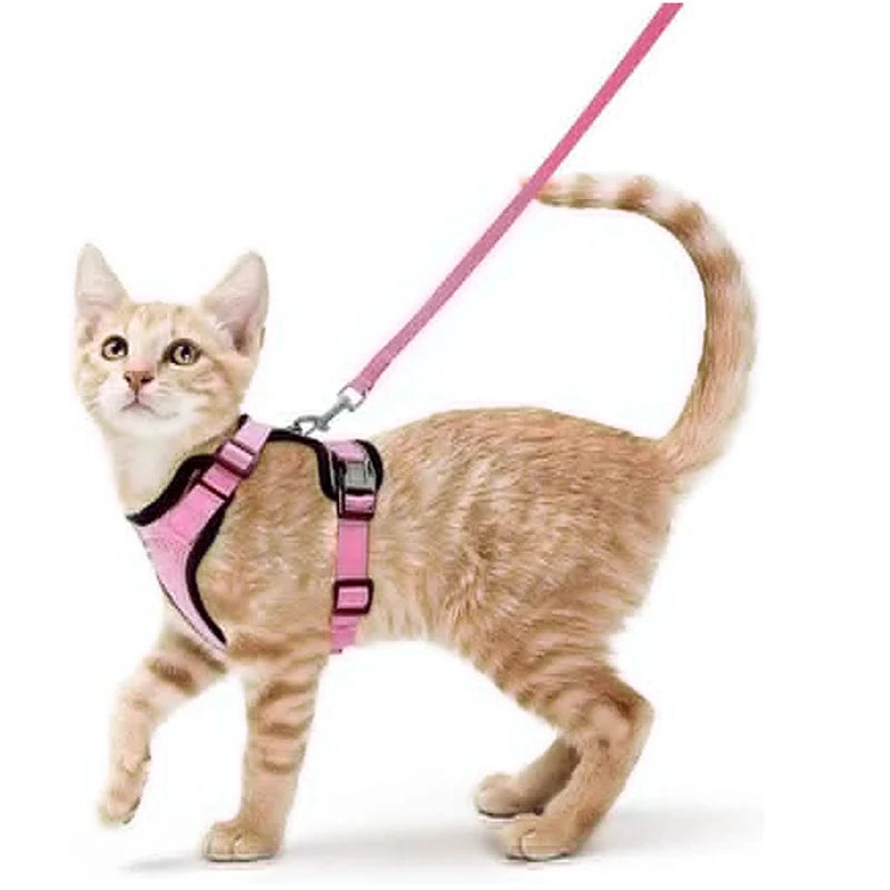 Cat Harness and Leash for Walking Escape Proof Adjustable Vest