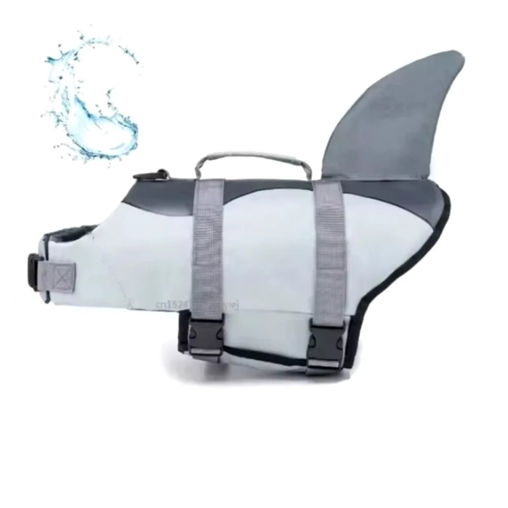 Shark Brand PremiumGuard AllWeatherDog LifeJacket WithEnhanced BuoyancyBoost GripSystem ForWaterSafety Reliability