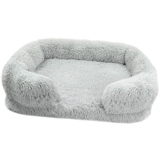 Thickened orthopedic dog bed for large dogs - egg sponge, easy to remove and wash plush cover, durable pet furniture,