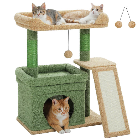 PAWZ Road Small Indoor Cat Tree with Three Tiers