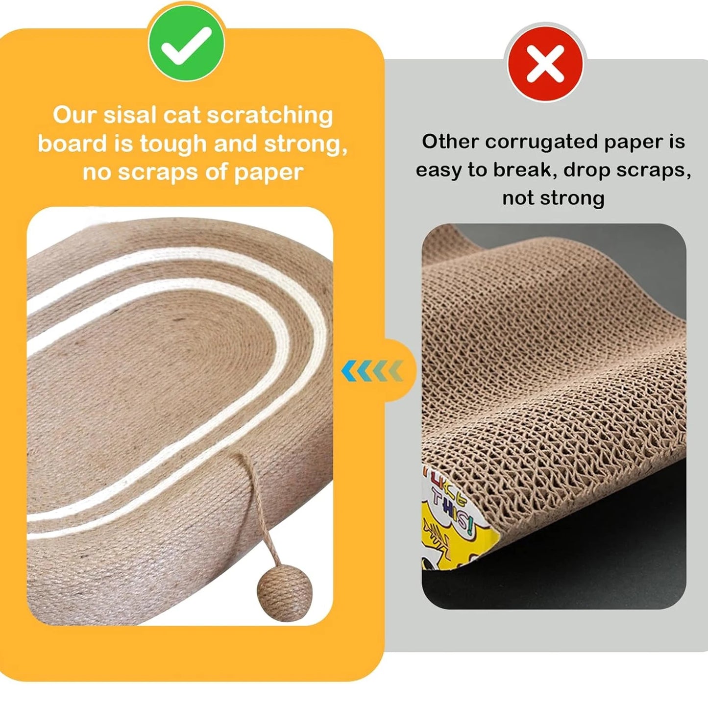 CN Cat Scratching Bed Sisal Scratching Pad Indoor Durable Sofa For Cats Premium Quality Eco Friendly