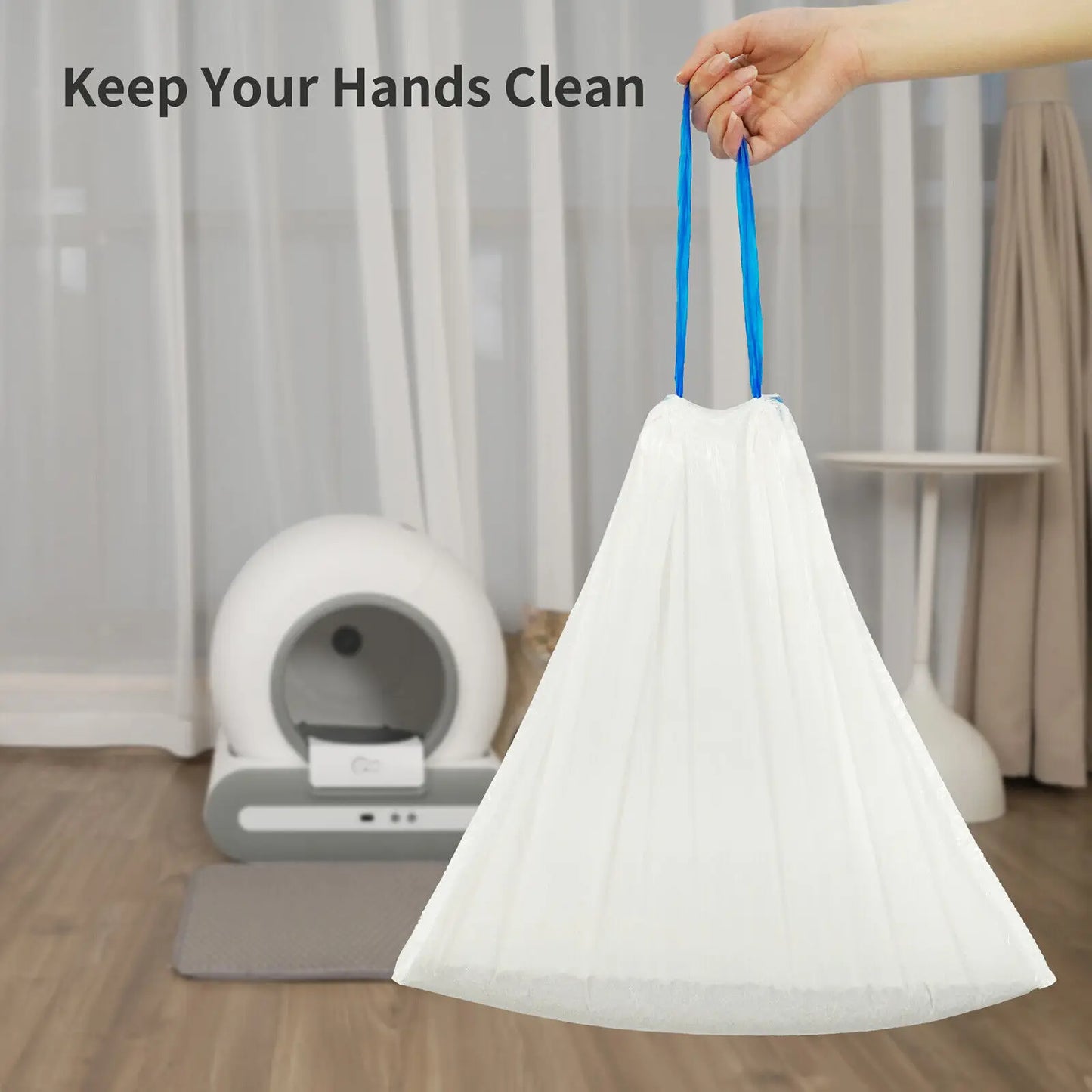 DOEL Self Cleaning Cat Litter Box Liners Poop Bags