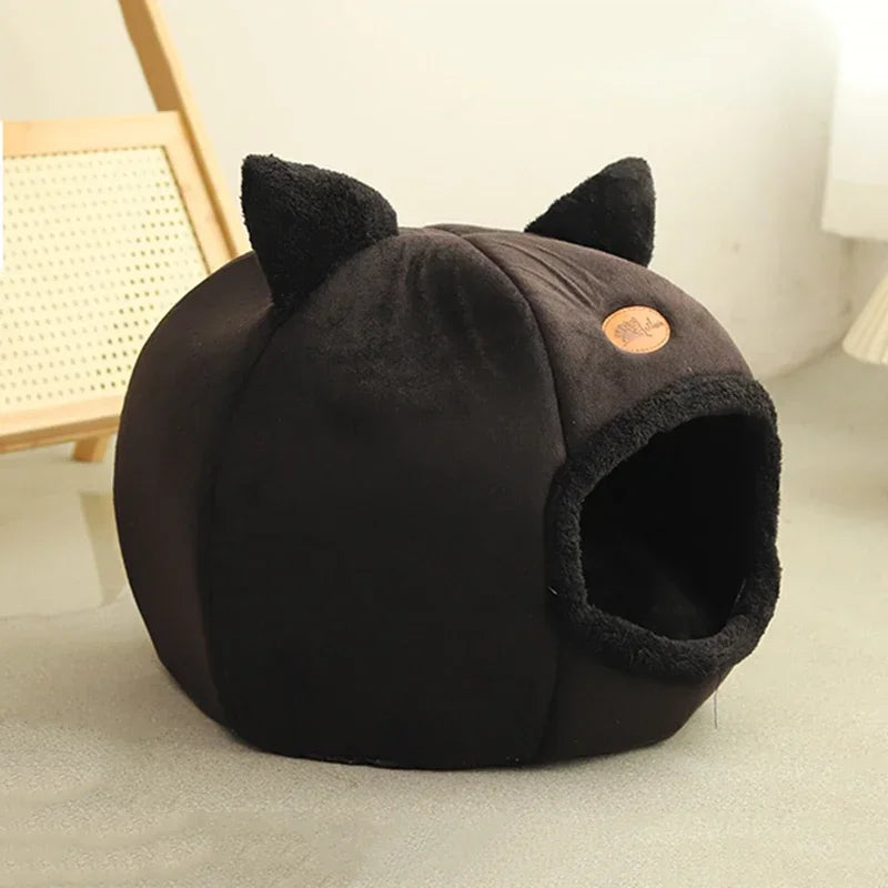Booteely Thermoregulating Hypoallergenic Removable Washable Cat Bed With Nest Enclosure