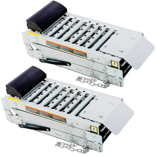 2 Sets Car Service Ramps Foldable Ferruginous Lifts Vehicles Access Ramp 1000 Lbs Capacity Loading Ramps for ATV UTV Motorcycles