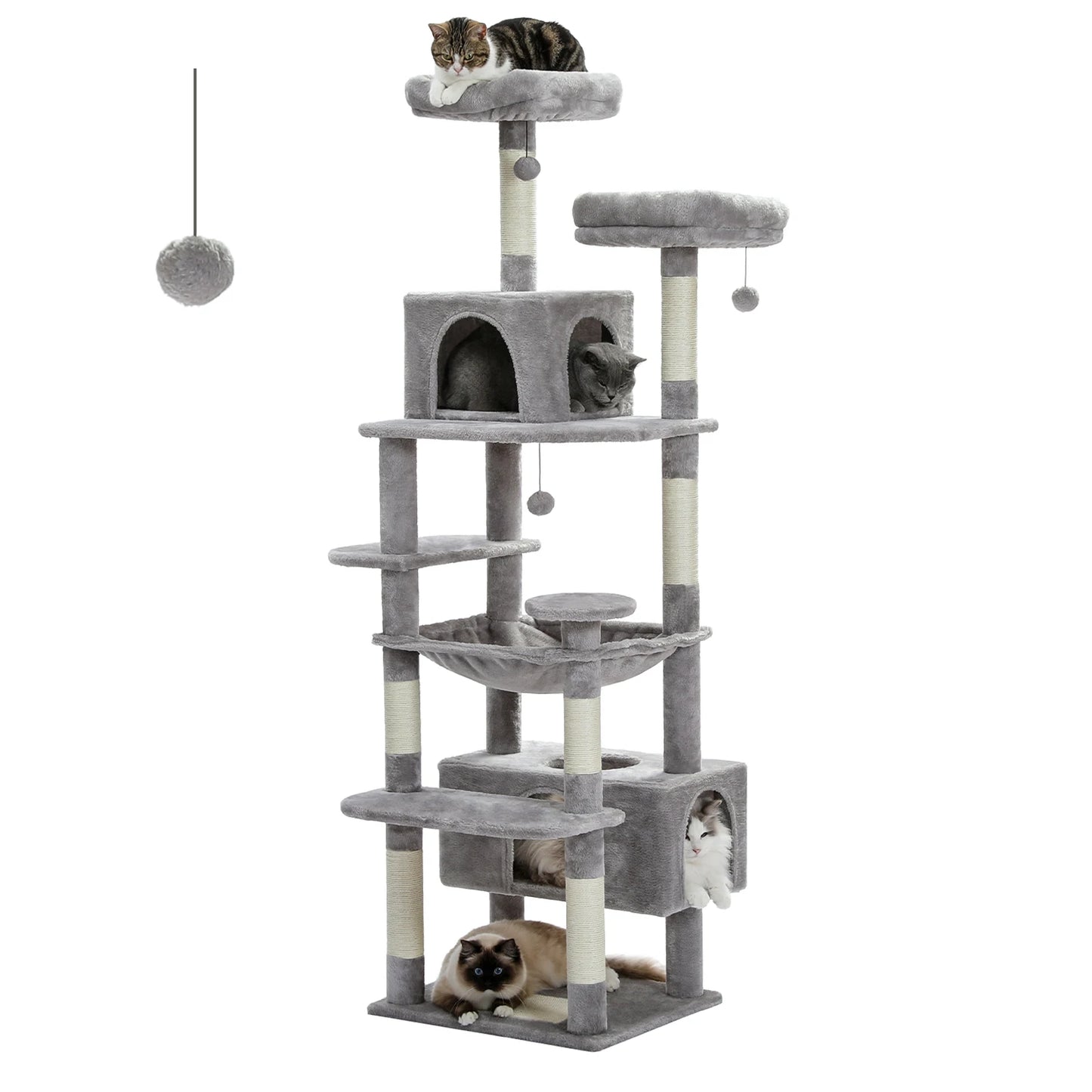 PAWZ Road Cat Tree And Tower For Indoor Cats Hammock