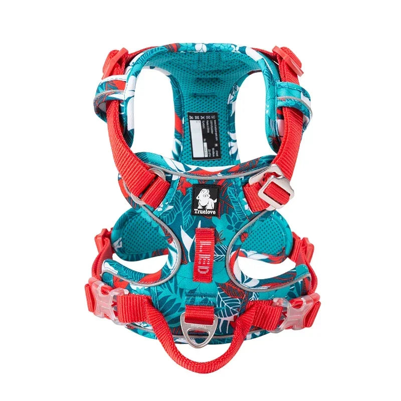 TRUELOVEB Explosion-Proof Dog Harness Camouflage Reflective Nylon
