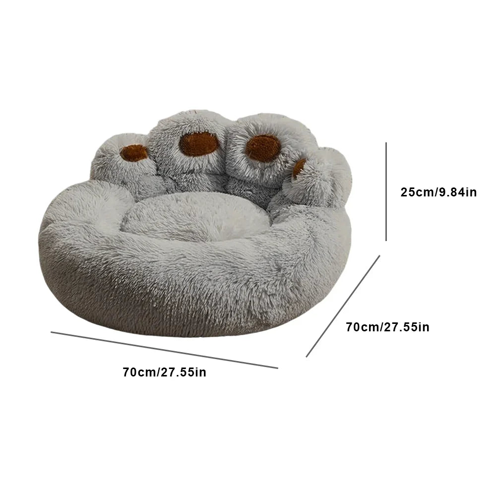 NONECN Fluffy Dog Bed Sofa Kennel Mat Plush For Pets