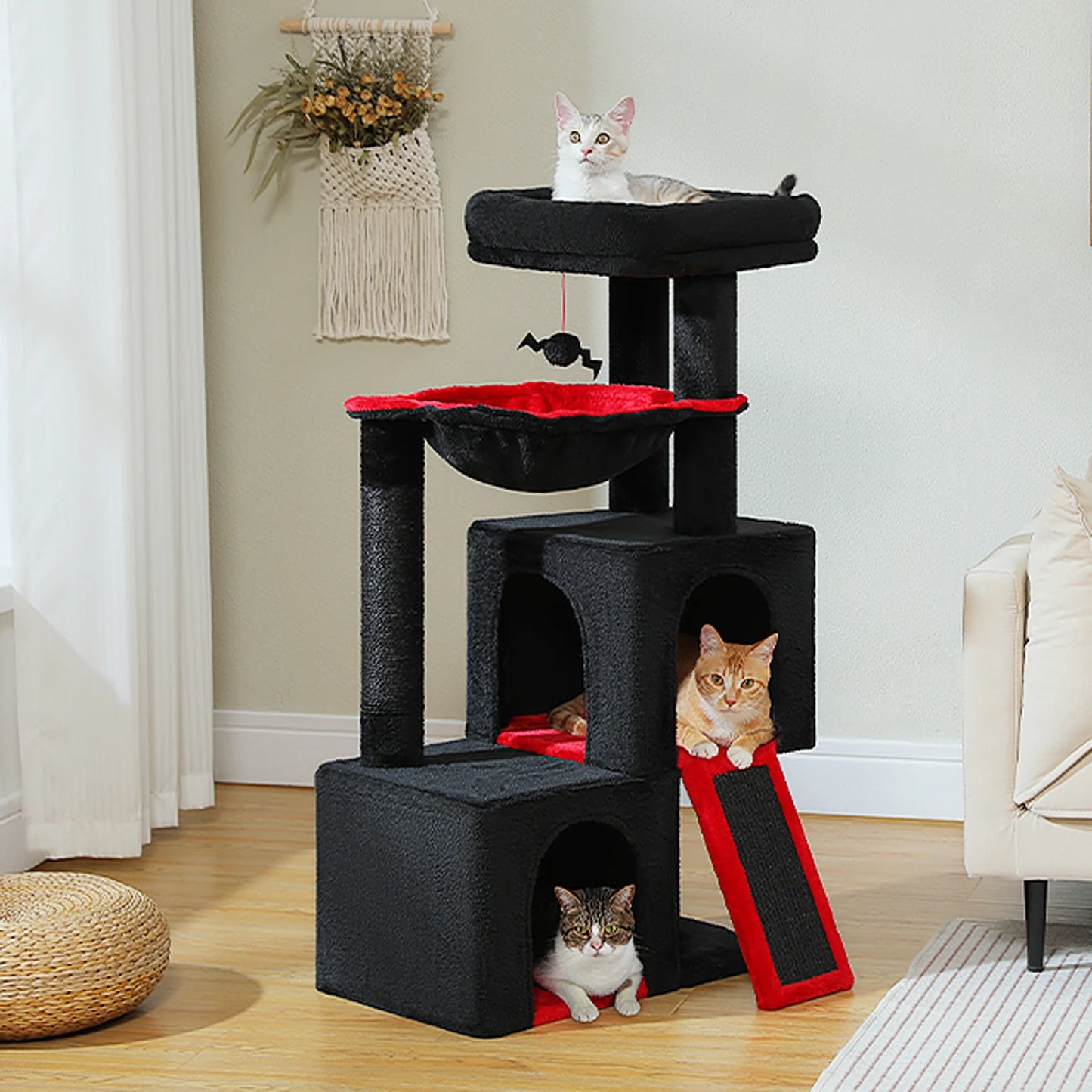 PAWZ Road Cat Tree Indoor Multi Level Tower with Condos