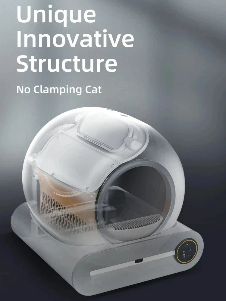 SINGWEDA Automatic Smart Cat Litter Box Self Cleaning Fully Enclosed