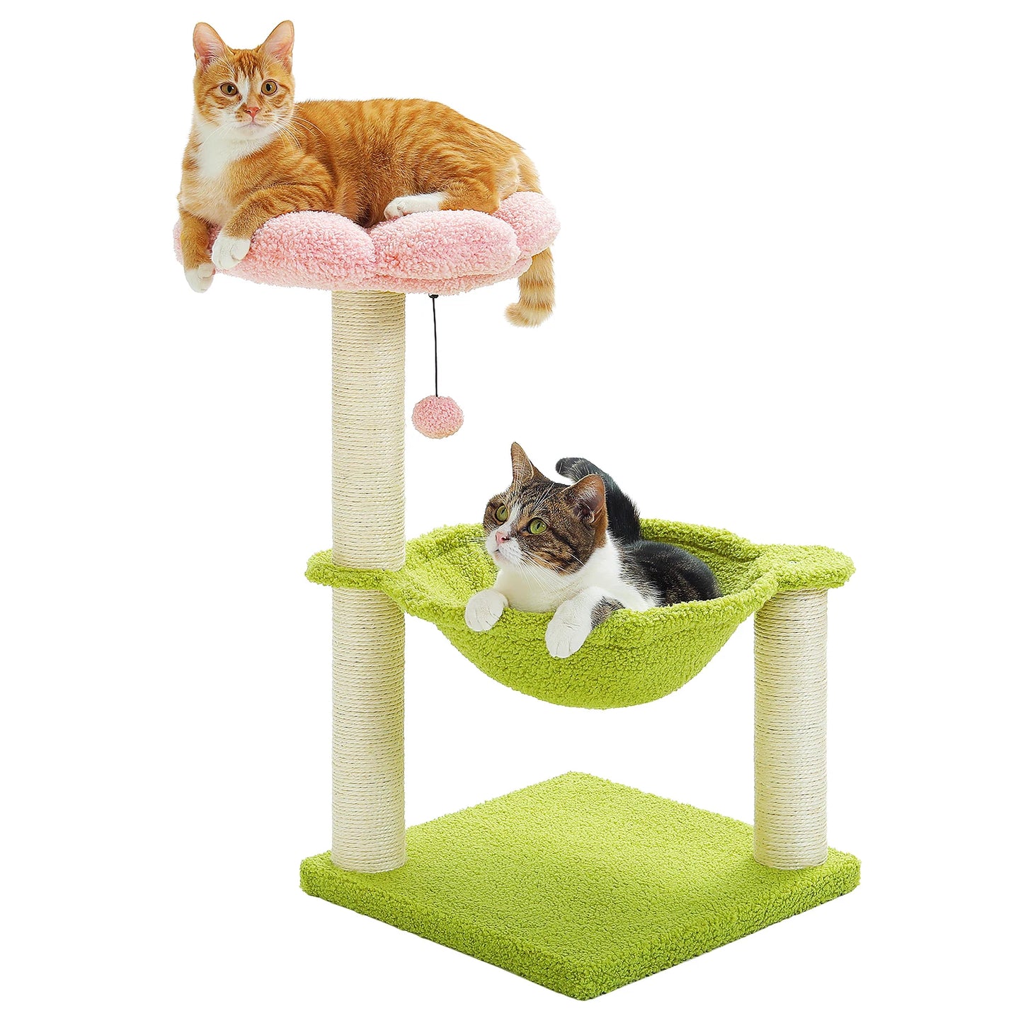 PAWZ Road Flower Cat Tree With Scratching Post And Hammock