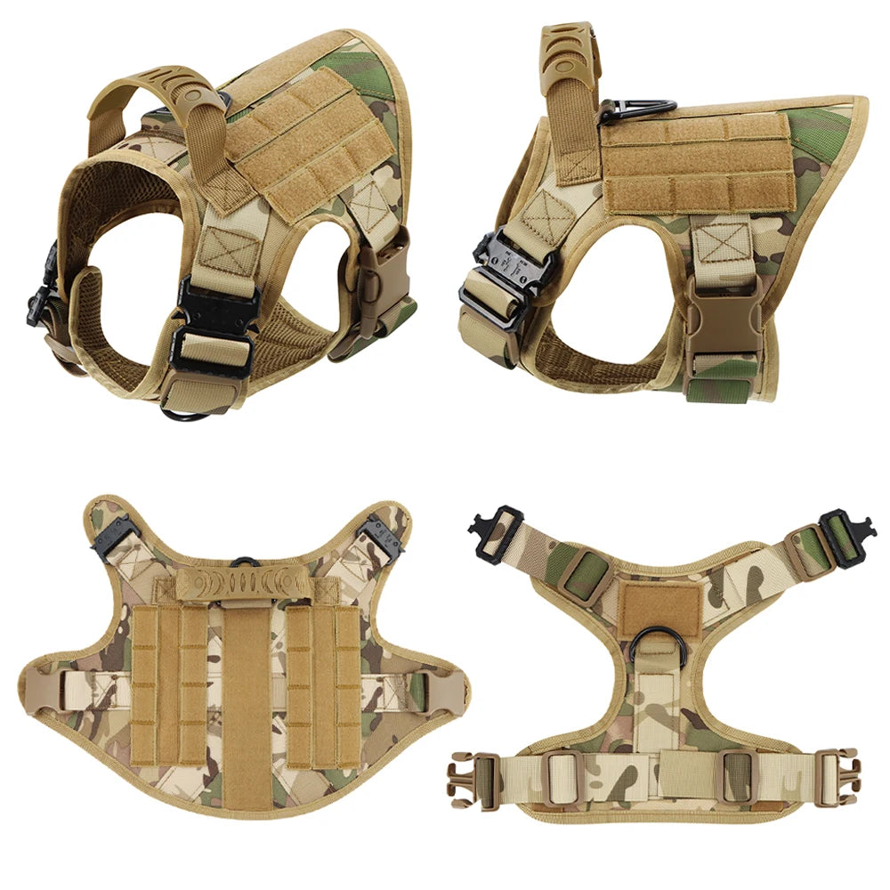 PETRAVELCN Tactical Dog Harness Vest For All Dogs Training Walking
