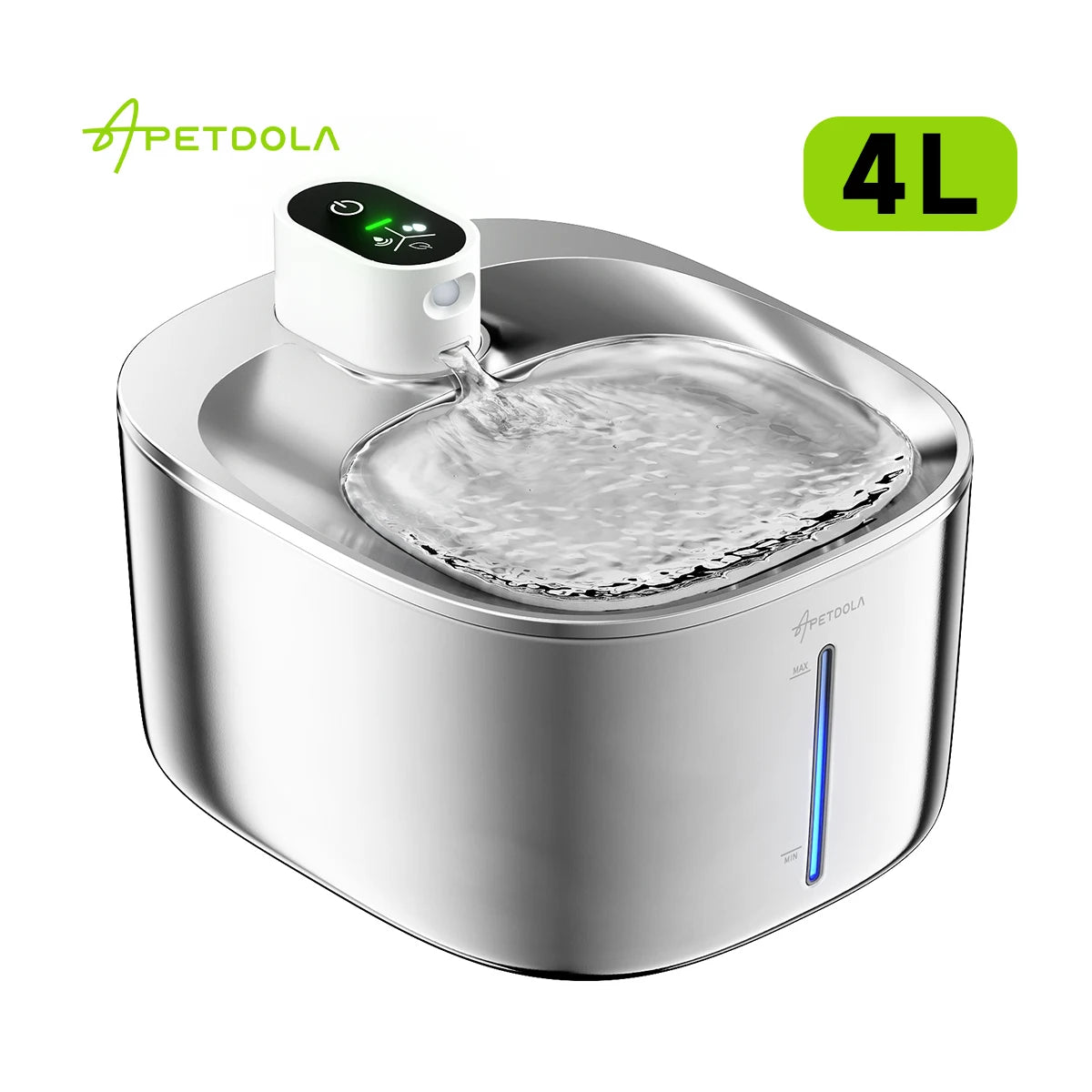 APETDOLA Wireless Cat Water Fountain For Cats And Dogs