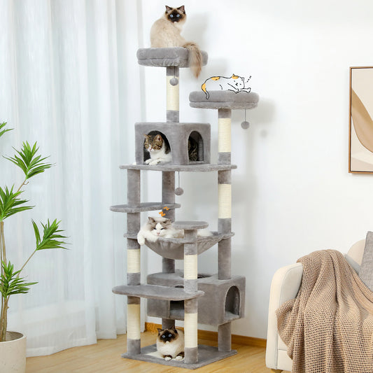 PAWZ Road Cat Tree And Tower For Indoor Cats Hammock
