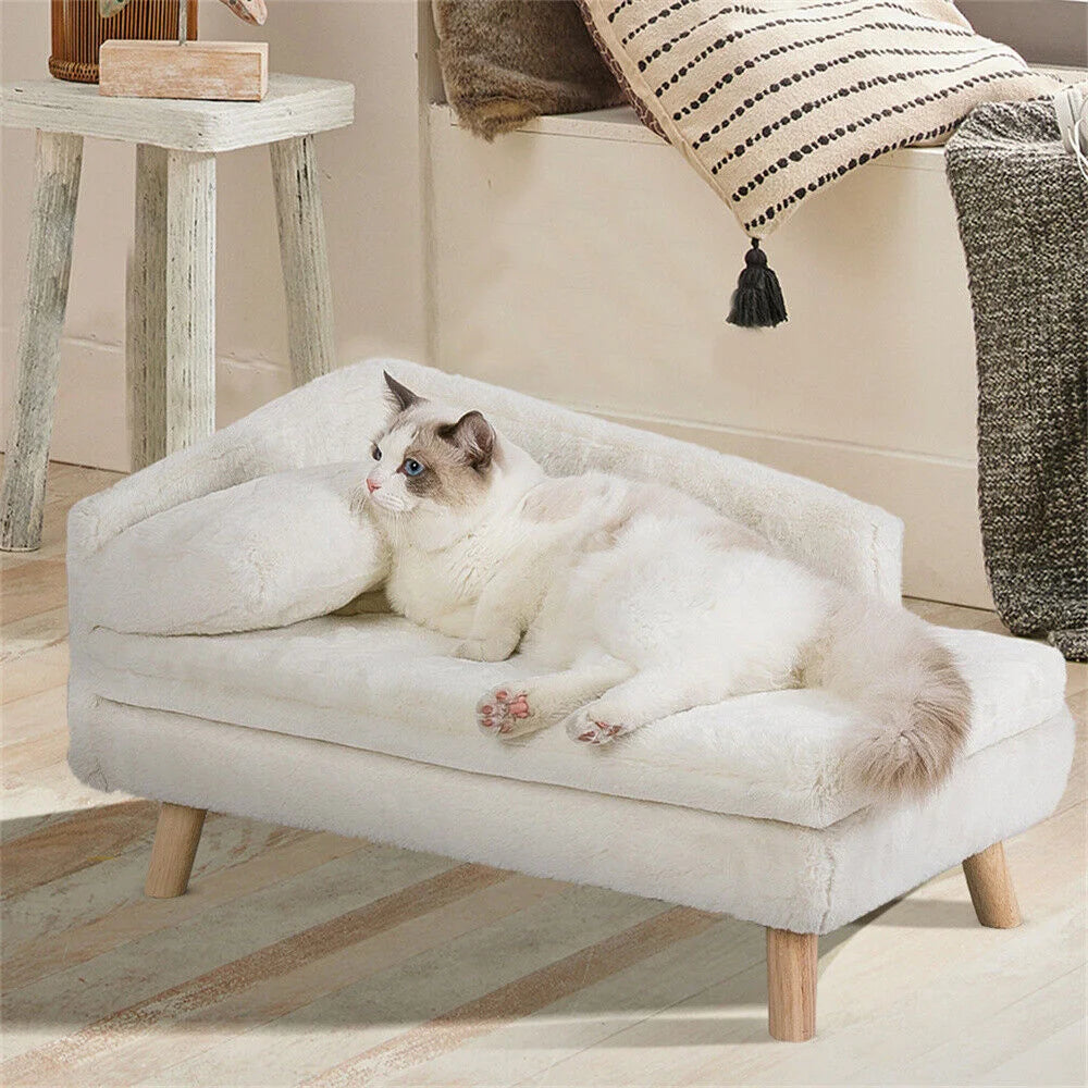 Borwartcn PremiumQuality Elevated Orthopedic Memoryfoam Dog Sofa Bed With Backrest