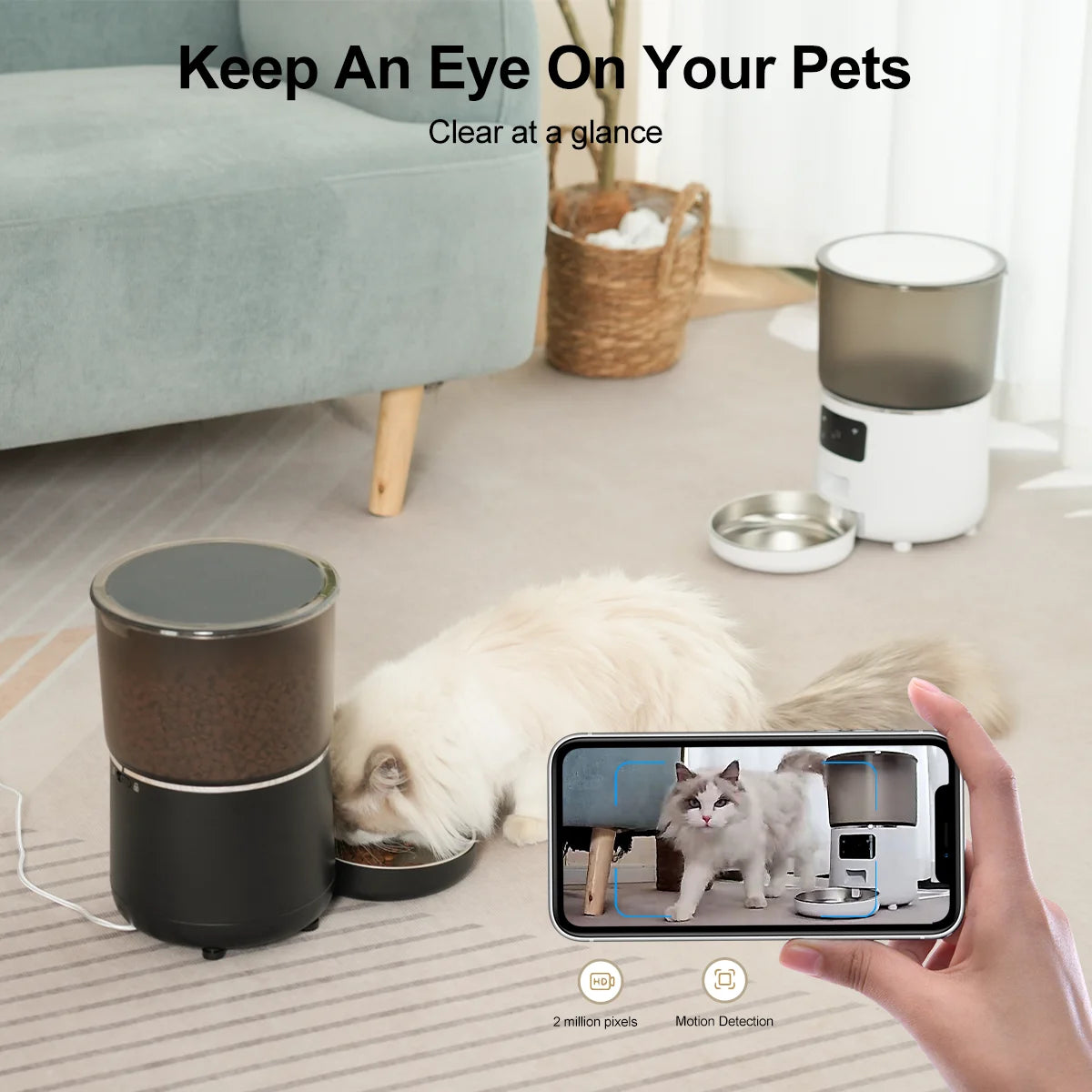 NPET Automatic Cat Feeder With Camera And Night Vision