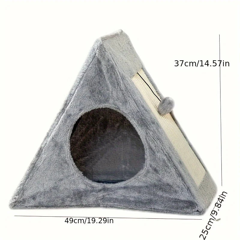 Zhejiang Cat Bed With Plush Toy Ball And Scratching Board For Entertaining Cats At Home