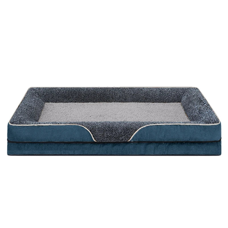 An oversized dog bed removable washable for all seasons, pet bed sofa, comfortable and soft cat sofa bed with raised edges,