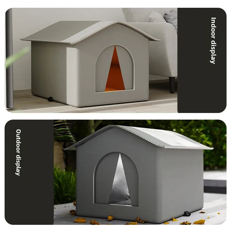 Outdoor Waterproof Pet Cave Bed For Small Dogs And Cats