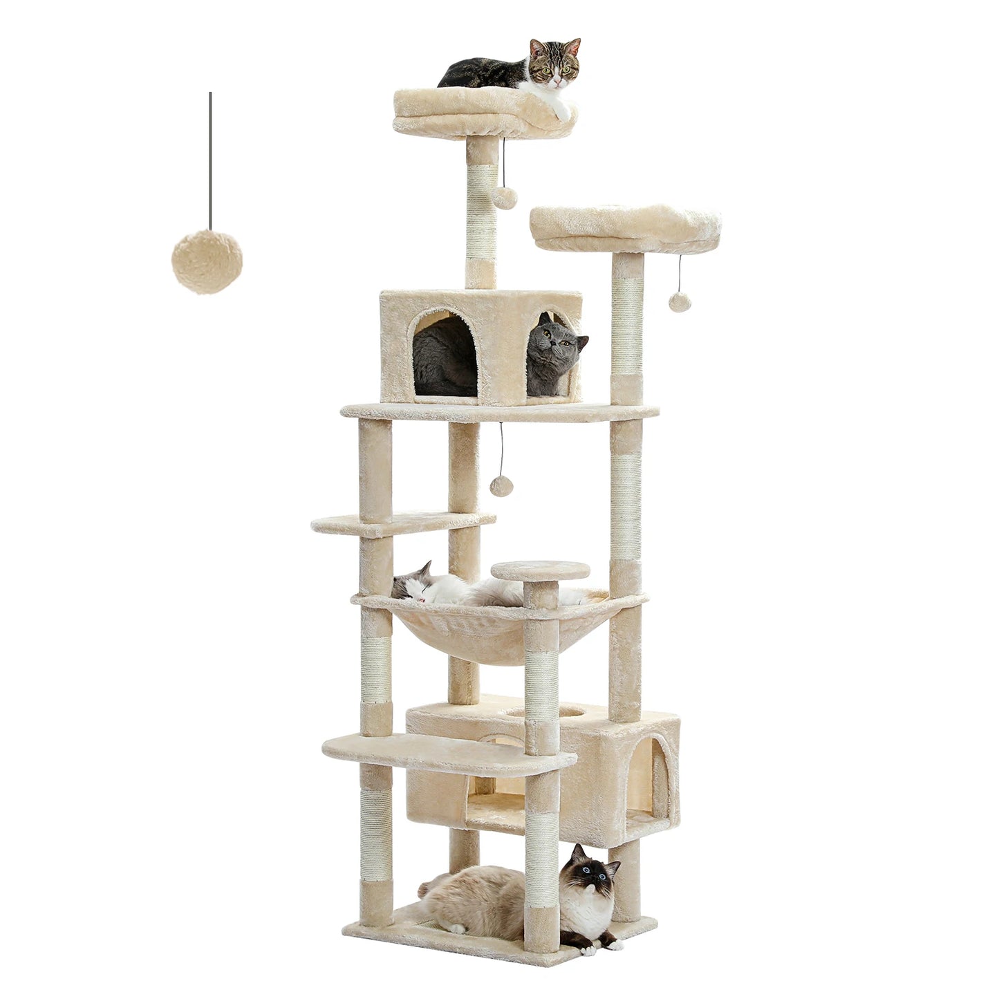 PAWZ Road Cat Tree And Tower For Indoor Cats Hammock