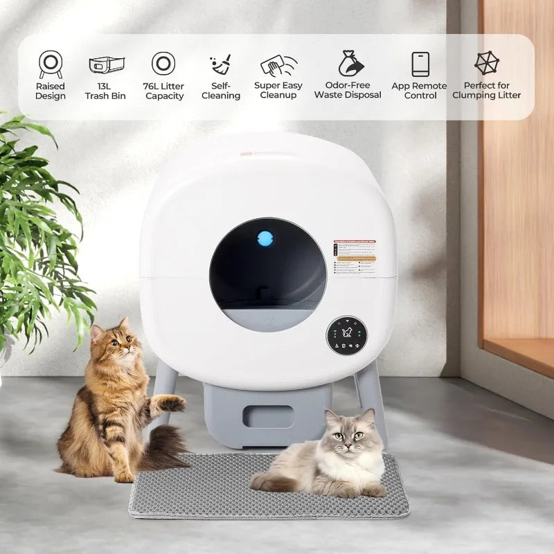 Lunapurr Neo-B Self-Cleaning Litter Box App-Controlled