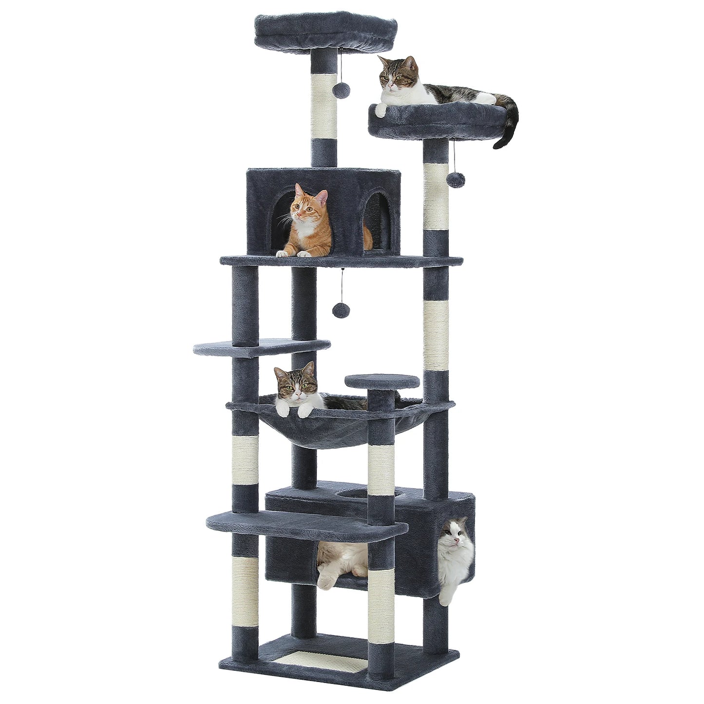 PAWZ Road Large Cat Tree Tower With Sisal Scratching Posts